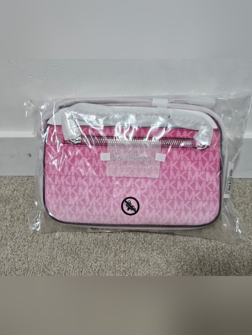 BNWT Authentic Michael Kors Pink Signature MK Crossbody Bag - PRICE FIRM
